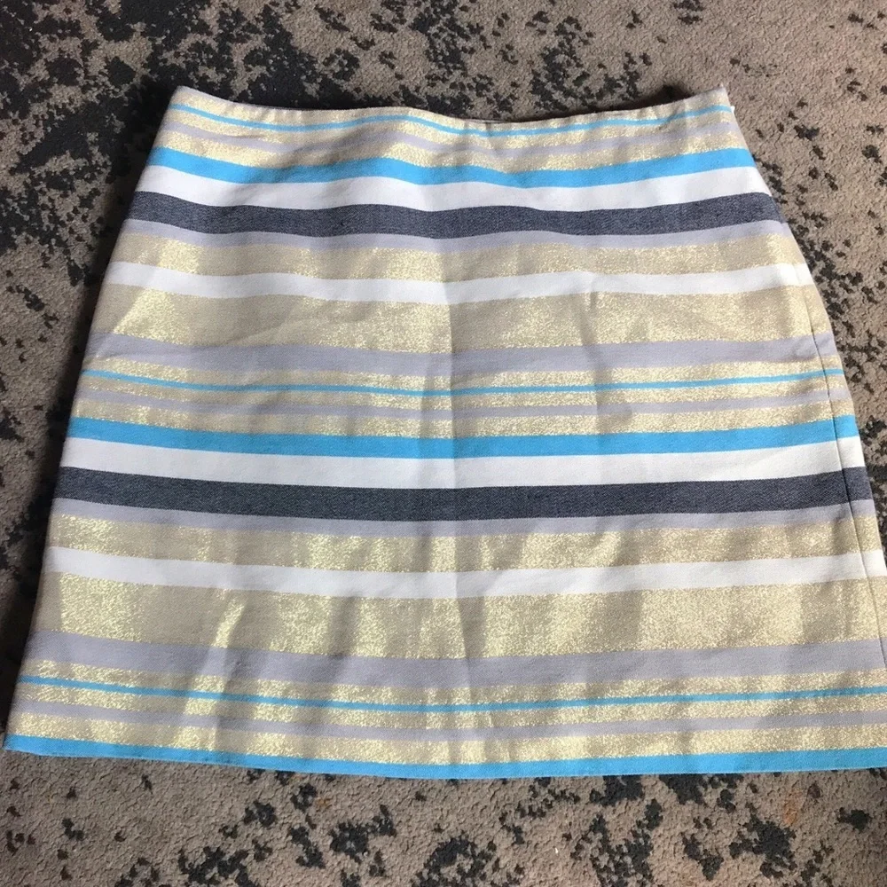 Final Price Metallic Striped Skirt